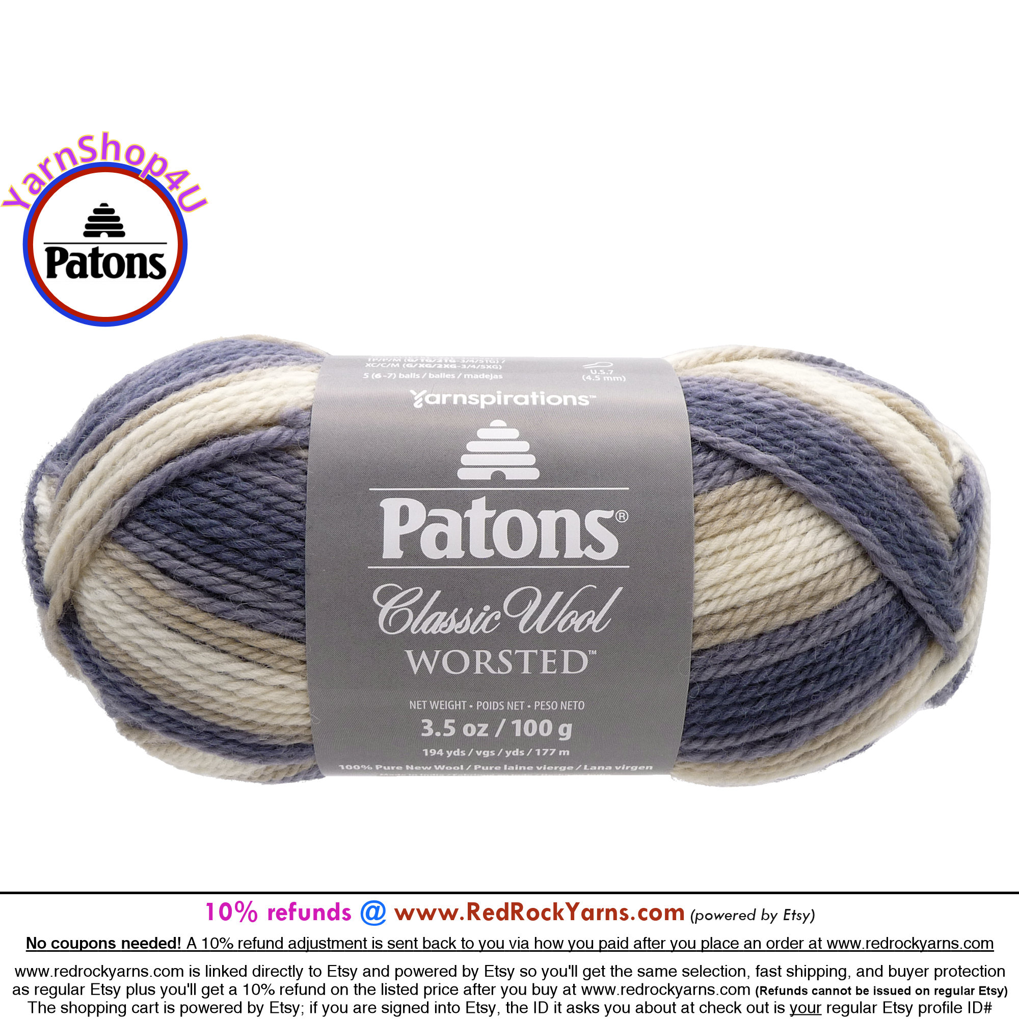 Patons Classic Wool Worsted Yarn