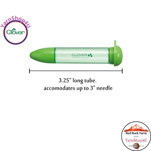 Darning Needle set by Clover with screw top case. Features 3 needle sizes for weaving, and sewing with yarn. Art No 339 image 2