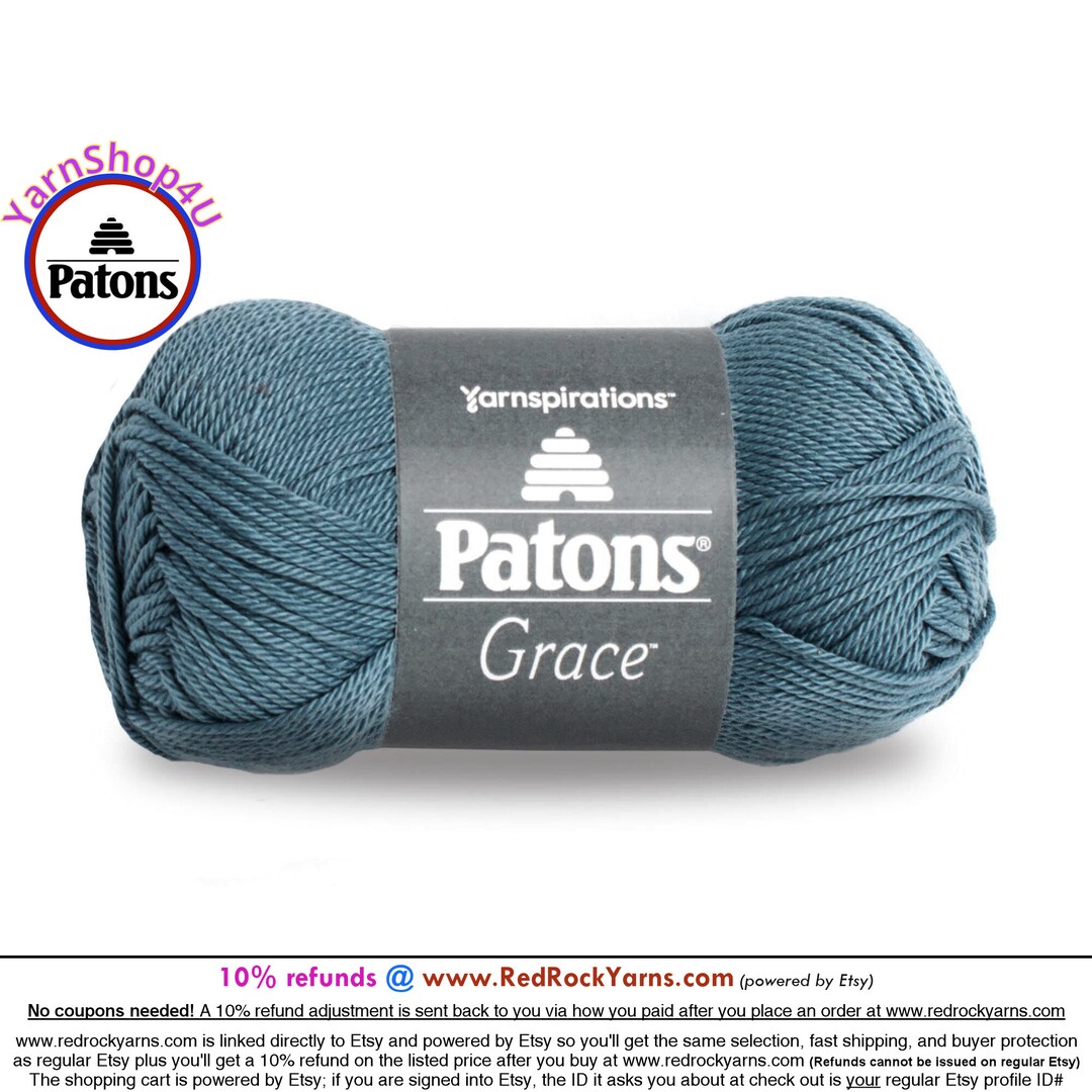 CITADEL Patons Grace Yarn Light Weight 3. 100 Mercerized Etsy