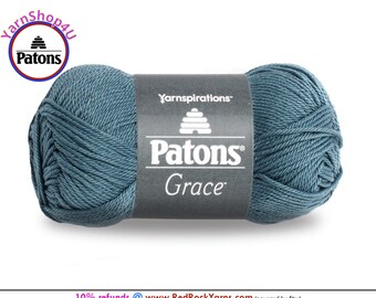 CITADEL Patons Grace yarn Light weight #3. 100% Mercerized Cotton, 1.75 oz | 136 yards (50 g | 125 m) Color #62048