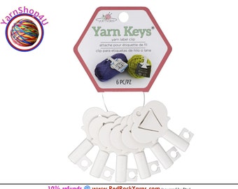 YARN KEYS - 6 Keys per package. Keep the label with the yarn for easy identification. Yarn Valet Keys make labeling yarn a breeze. #57105