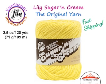 SUNSHINE - 2.5oz | 120yd The Original Lily Sugar N Cream 100% Cotton Yarn