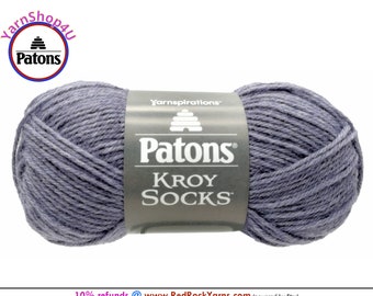 PLUM - Patons Kroy Socks Yarn is 1.75oz | 166yds Super Fine Weight (1) Sock Yarn. 75/25% Wool/Nylon (50g | 152m). Color 55741