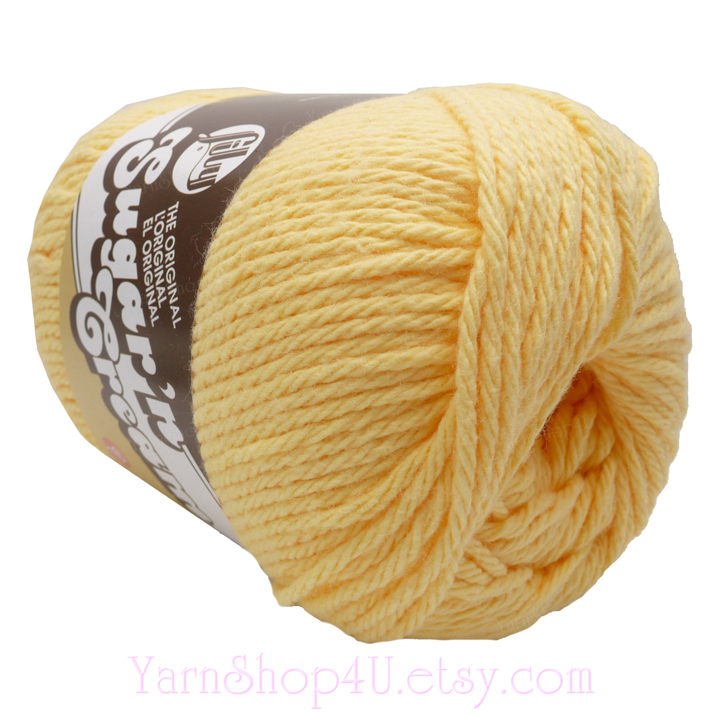 YELLOW Super Size 4oz 190yds. 100 Cotton yarn. Original Lily Sugar