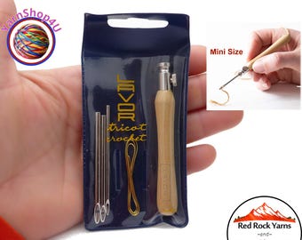 Lavor Punch Needle Set for Floss Punch Embroidery. Includes one 3" handle, 3 Needles in diameters .078", .098" and .118" & wire threader