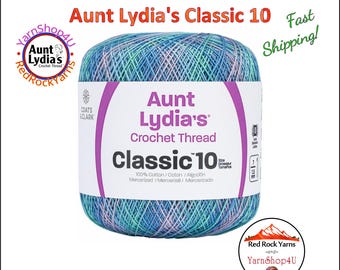 OCEAN - Aunt Lydia's Classic 10 Crochet Thread. 300yds. Item #154-0995