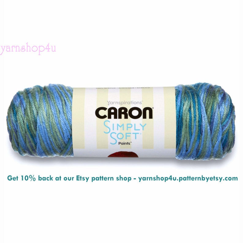 Caron Simply Soft Paints Yarn Spring Brook - Worsted Weight Acrylic