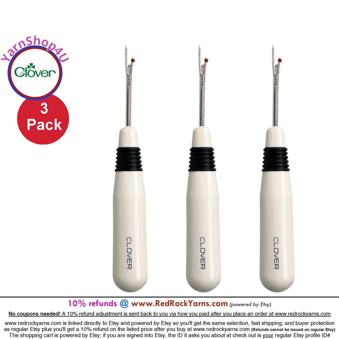 3 Pack Clover Seam Ripper. the Seam Rippers Are 4.5 Long and Feature a