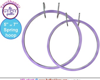 5"' or 7" Gypsy Quilter Spring Tension Hoop (Pick a size: 5 inch / TGQ086 or 7 inch / TGQ087)