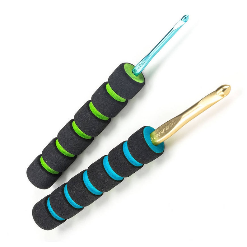 Cushion Grips for Your Crochet Hook. 2/pack Susan Bates Soft Etsy New