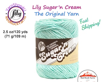BEACH GLASS - 2.5oz | 120yd The Original Lily Sugar N Cream 100% Cotton Yarn (2.5 ounce / 120 yards)