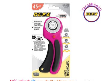 45mm OLFA Deluxe Rotary Cutter - Ergonomic Handle w/ Endurance Blade! (10% refund opportunity!) RTY-2/DX | 9654
