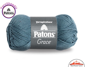 CITADEL Patons Grace yarn Light weight #3. 100% Mercerized Cotton, 1.75 oz | 136 yards (50 g | 125 m) Color #62048