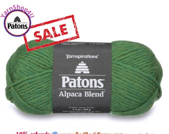 Clearance Sale! TURF - Patons Alpaca Blend bulky weight roving yarn. 3.5oz | 155yd. Item 24110101014 [Discontinued Color]