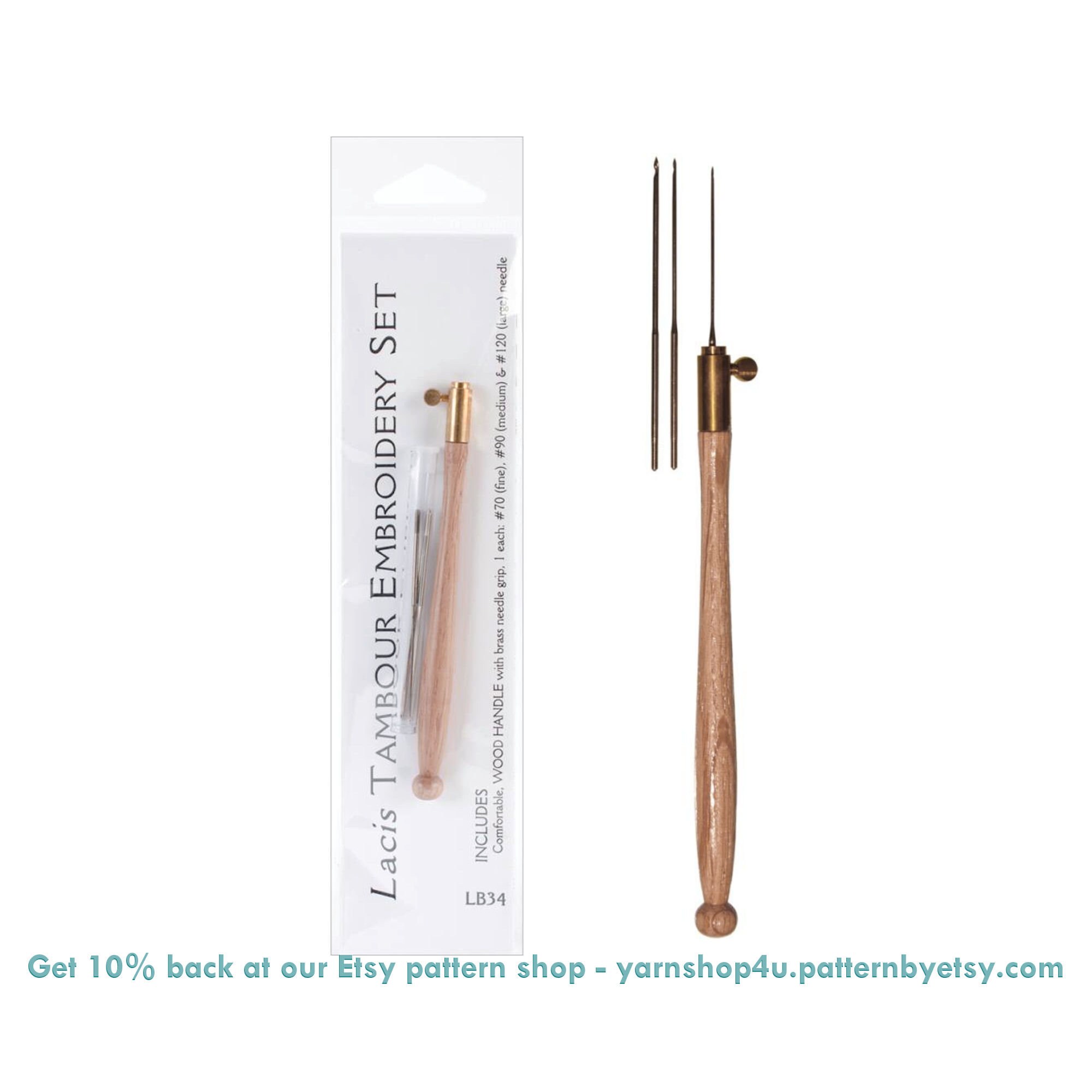 Set of 3 Lacis Tambour Needle Set Set of 3 Lacis Tambour Needle Set