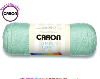 SOFT GREEN - Caron Simply Soft 6oz / 315yds (170g / 288m) 100% Acrylic yarn. Item H970039739