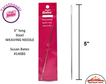 Susan Bates 5" Steel Weaving Needle. 5 inch #16 Tapestry Needle. Good for , silver/steel #14085