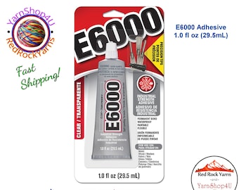 E6000 Multipurpose Adhesive With Precision Tips. Clear. 1 ounce (29.5mL)