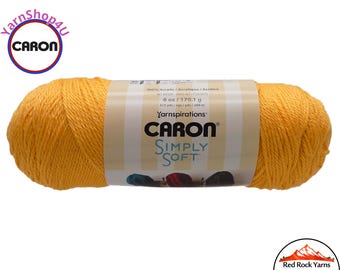 SUNSHINE - Caron Simply Soft 6oz / 315yds (170g / 288m) 100% Acrylic yarn. Item H970039755