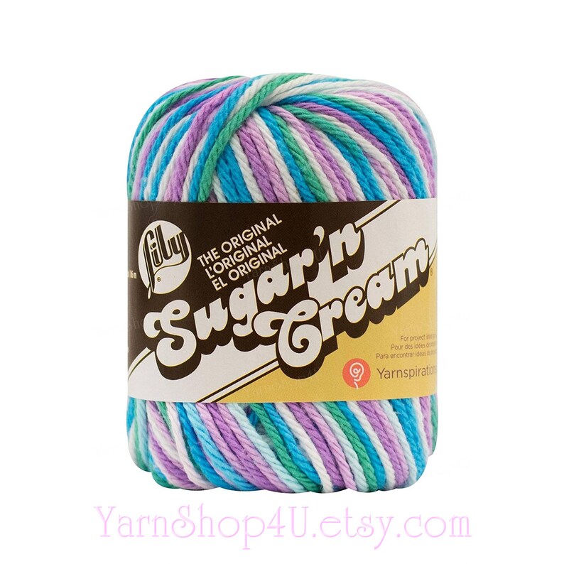 2oz Blue and Purple Ombre with a bit of white BEACH BALL Lily Sugar N/' Cream The Original 2 ounce size 95yd ea