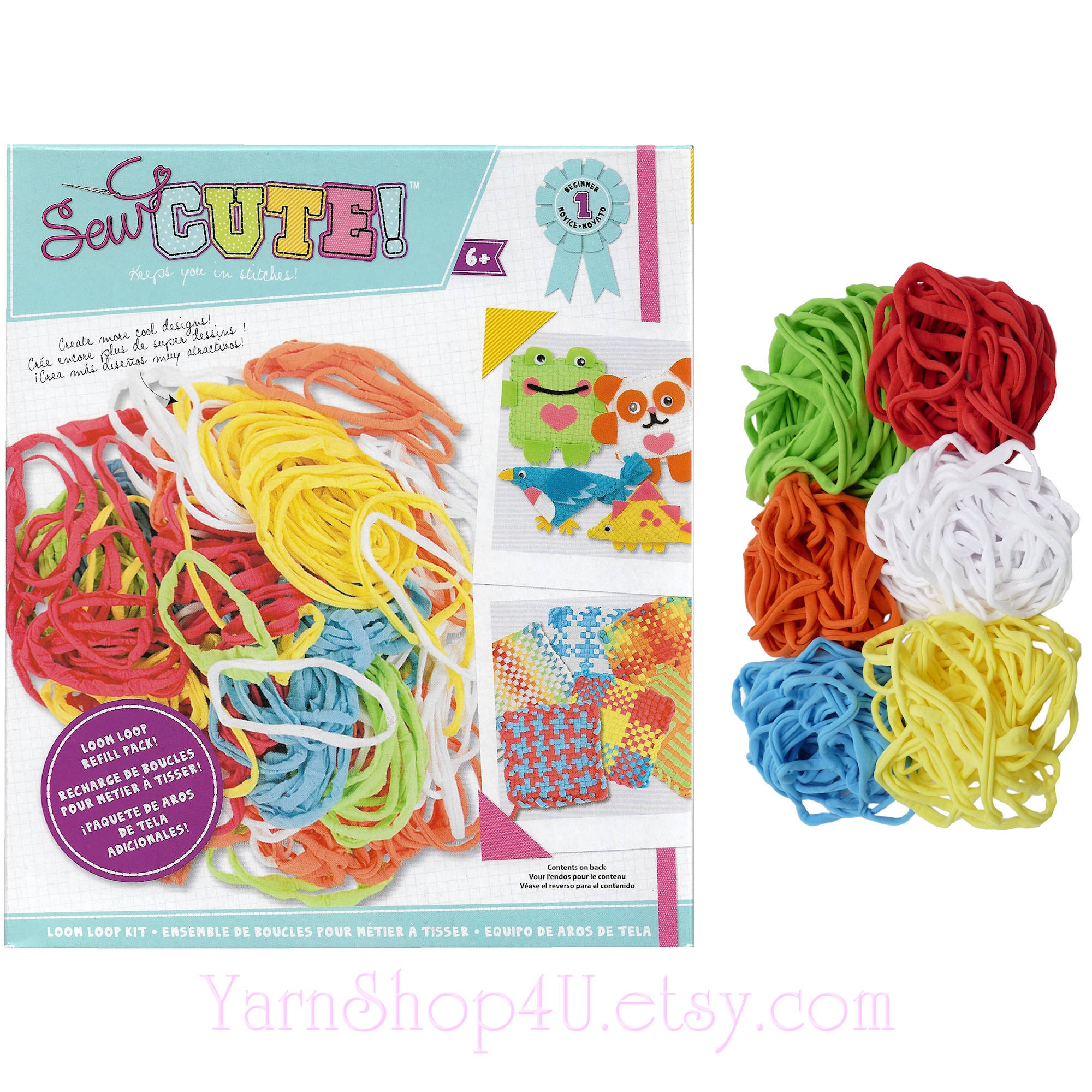 Pot Holder Loops Make up to 5 pot holders. 144 loops in 6 colors! Each color has 24 loops