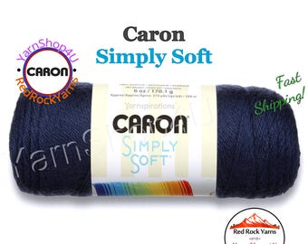 DARK COUNTRY BLUE - Caron Simply Soft 6oz / 315yds (170g / 288m) 100% Acrylic yarn. Item H970039711
