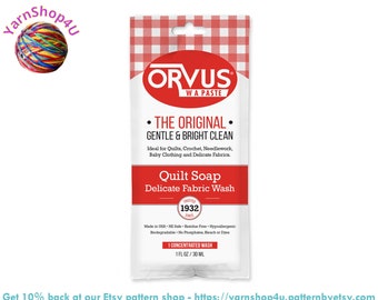 Orvus 1oz Delicate Fabric Wash. For hand washing and standard washing machines