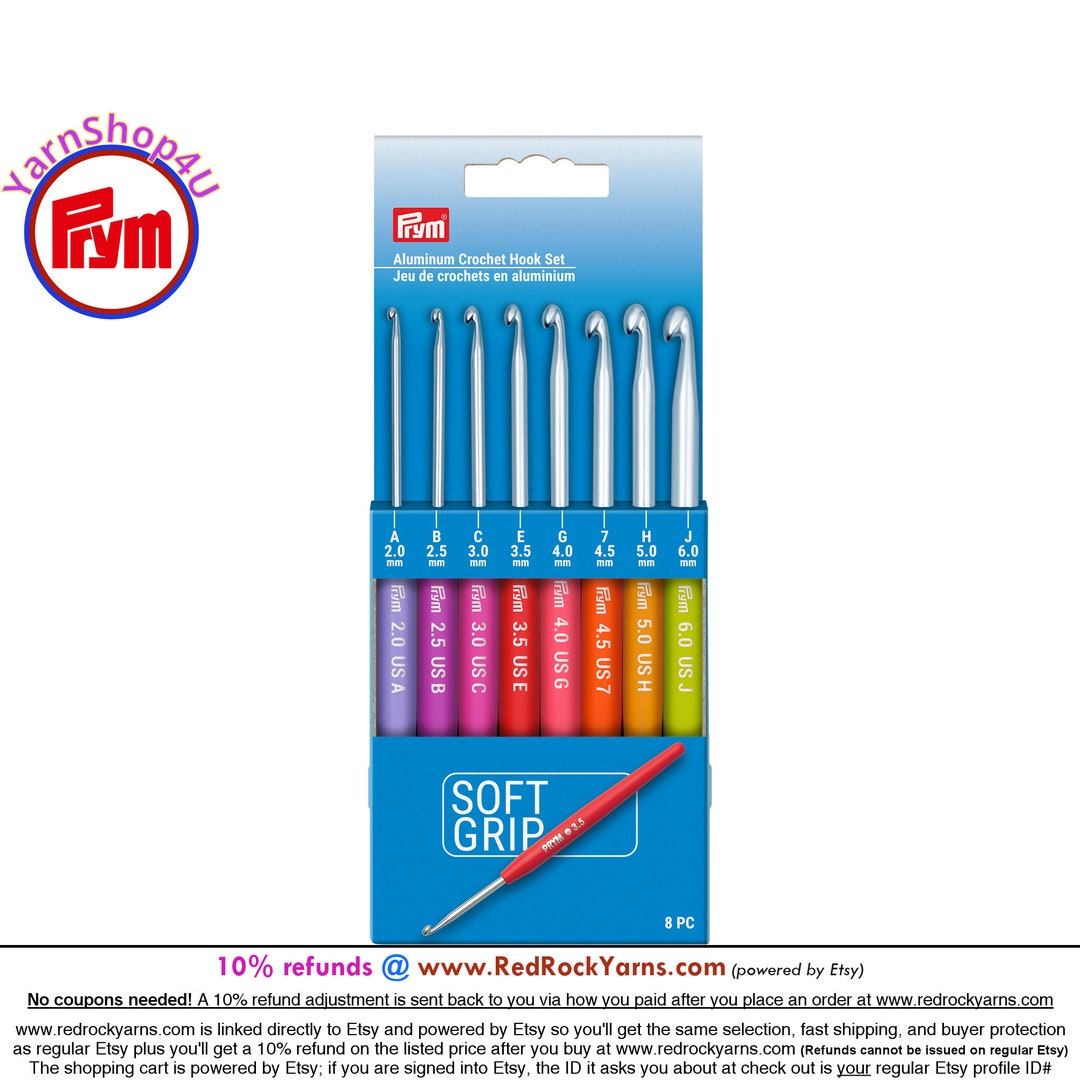 Crochet Hooks Set Glitter Sizes 5 6 7 8 and 10 Prym Set of -  Israel