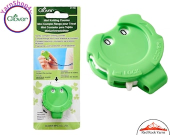 Clover Mini Knitting Row Counter, Clover Mini Kacha Knitting counter, click Stitch Counter, small row counter, small counter, Necklace #3118