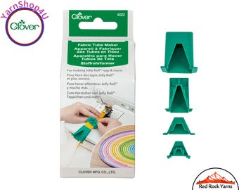 Clover Fabric Tube Maker is a tool for making Jelly Roll® tubes for quilting, rug making and more. Art No 4022