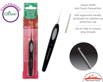 Clover Soft Touch Thread Pick 4910. Hide or remove stray threads; great for long arm quilting! Can also be used to fix snags. SKU 4910