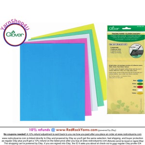 Tracing Paper - "Clover Chacopy" - 5 sheets per package / 5 different colors. #434