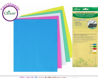 Tracing Paper - "Clover Chacopy" - 5 sheets per package / 5 different colors. #434