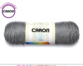 GRAY HEATHER (HEATHER) - Caron Simply Soft Heathers 5oz / 250yds (141g / 228m) 100% Acrylic yarn. Color #9509