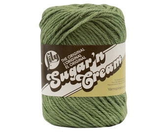 SAGE GREEN - 2.5oz | 120yd The Original Lily Sugar N Cream 100% Cotton Yarn (2.5 ounce / 120 yards)