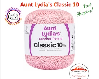 ORCHID PINK - Aunt Lydia's Classic 10 Crochet Thread. 350yds. Item #154-0410