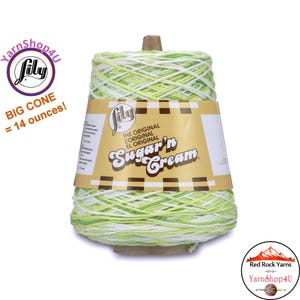 KEY LIME PIE - 14oz | 674 yards Cone. Lily Sugar N Cream Cotton yarn. 100% cotton. Item# 10300202713
