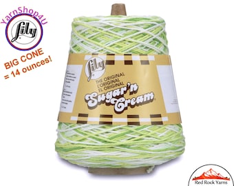 KEY LIME PIE - 14oz | 674 yards Cone. Lily Sugar N Cream Cotton yarn. 100% cotton. Item# 10300202713