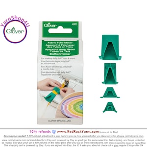 Clover Fabric Tube Maker is a tool for making Jelly Roll® tubes for quilting, rug making and more. Art No 4022