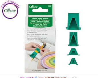 Clover Fabric Tube Maker is a tool for making Jelly Roll® tubes for quilting, rug making and more. Art No 4022