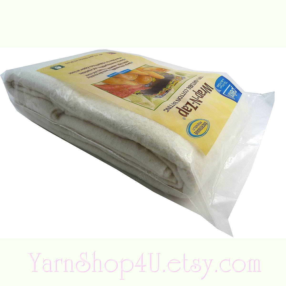 Wrap N Zap 100% Natural Cotton Batting. Perfect for Microwavable Potato  Bags, Casserole Warmers, Steaming Corn and More 45 X 36 