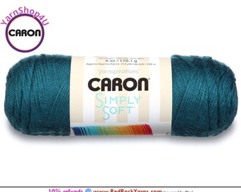 OCEAN - Caron Simply Soft 6oz / 315yds (170g / 288m) 100% Acrylic yarn. Item H970039759