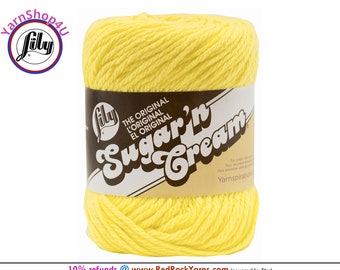 SUNSHINE - 2.5oz | 120yd The Original Lily Sugar N Cream 100% Cotton Yarn