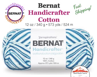 HIPPI - 12oz | 573 yard! Bernat Handicrafter Big Ball 100% Cotton Yarn. Item 16203433122