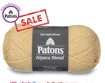 Clearance Sale! MAIZE - Patons Alpaca Blend bulky weight roving yarn. 3.5oz | 155yd. Item 24110101020 [Discontinued Color]