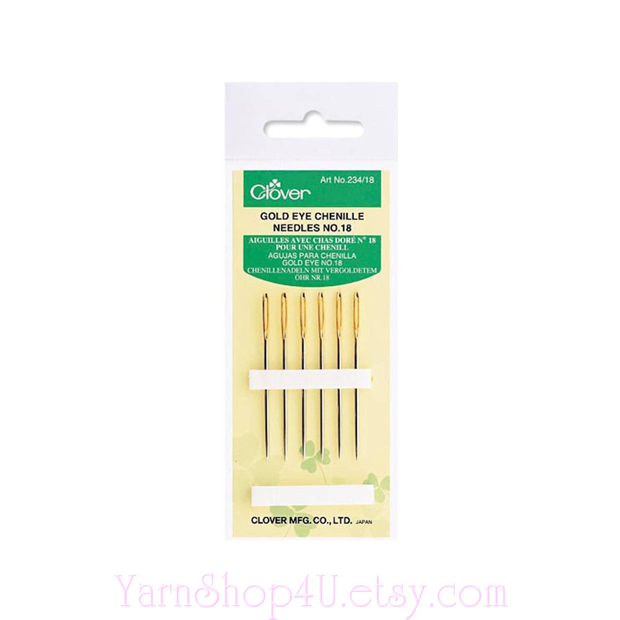 Pony Size 18-22 Chenille Gold Eye Hand Sewing Needles by Pony 