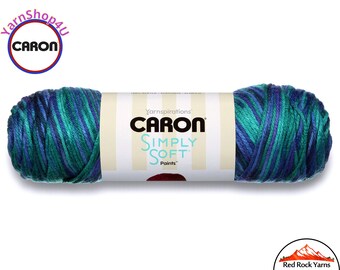 OCEANA - Caron Simply Soft Paints. 5oz / 235yds (141g / 215m) 100% Acrylic yarn. Color #22004