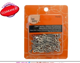 Bead Landing Metal Letter Charms in Silver | Michaels