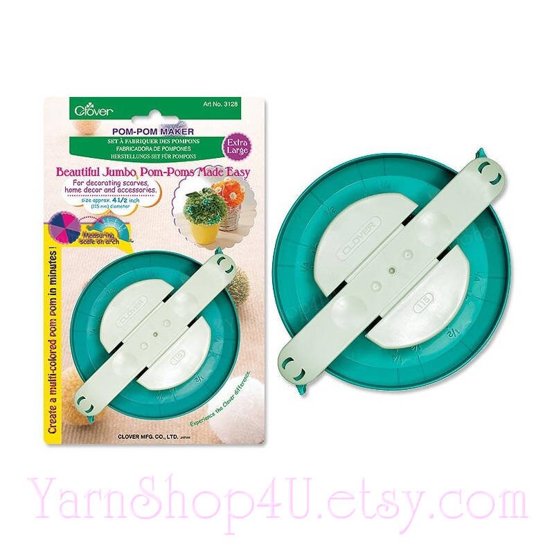 4 1 2 Pom Pom Maker Extra Large Clover Pom Pom Will Etsy Australia