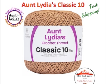 COPPER MIST - Aunt Lydia's Classic 10 Crochet Thread. 350yds. Item #0310